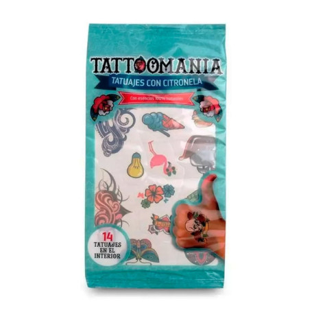 Tatouages Temporaires Citronnelle TATTOOMANIA - 24 Motifs Halloween
