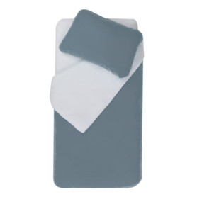 Parure de Couette Réversible 100x140cm avec Taie 40x60cm - Ocean/Light Blue