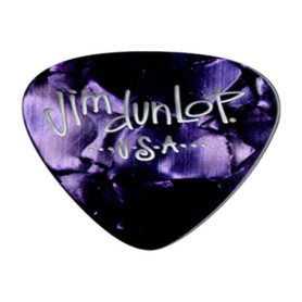 Médiators Classiques en Celluloïd Jim Dunlop - Lot de 12 Violet Nacré