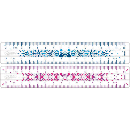 Règle Résistante aux Chocs Maped STUDY FANCY 20 cm - Couleurs Variées