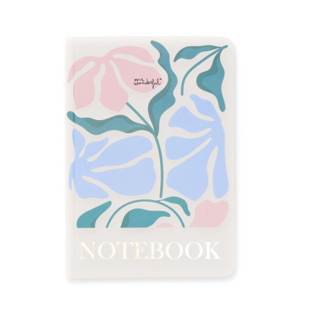 Cahier A5 Imprimé Fleurs - Mr. Wonderful