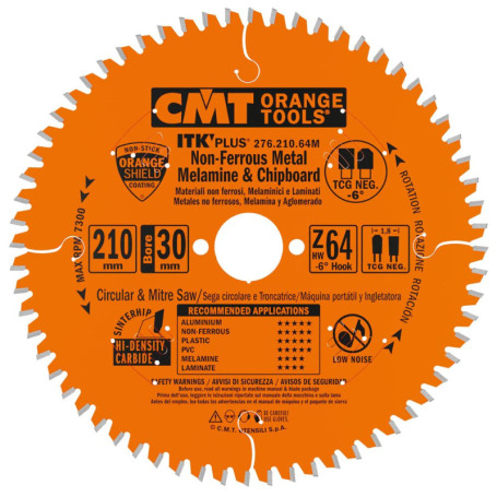 Lame Circulaire CMT Orange Tools pour Matériaux Non Ferreux