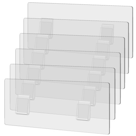 Crochets Adhésifs Nivofu pour Étagère de Douche - 6 Pièces Imperméables