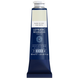 Peinture à l'Huile Fine Lefranc Bourgeois 40ml - Blanc de Zinc