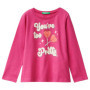 T-Shirt Violet Fille United Colors of Benetton - Manches Courtes