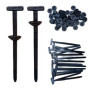 Lot de 300 colliers de serrage noirs OBEST en nylon pour câbles et jardinage