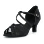 Syrads Chaussures de Danse Femmes Latine Salsa Tango Valse Bachata Moderne Chaussures Danse De Salon avec des Strass 1050