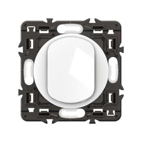 Interrupteur Touche Large Céliane Legrand - 10A - Blanc - Prêt à Installer