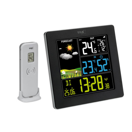Station Météo Sans Fil TFA Dostmann SUN2 avec Grand Écran Couleur