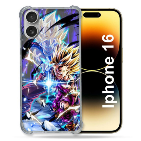 Coque Renforcée Cokitec pour Apple iPhone 16 - Manga Dragon Ball Sangohan