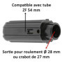 Embout de Tube de Volet Roulant Octogonal en Plastique - Ø 28 mm