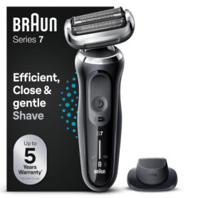 Rasoir Électrique Braun Series 7 avec Tondeuse de Précision - Étanche et Rechargeable