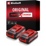 Pack de 2 Batteries Einhell 4 Ah Power X-Change PLUS 18 V Lithium-ion
