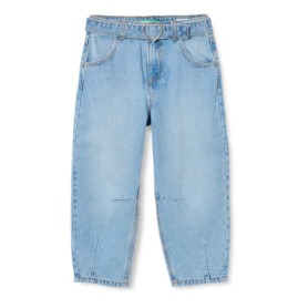 Pantalon Slouchy en Denim Bleu pour Filles - United Colors of Benetton
