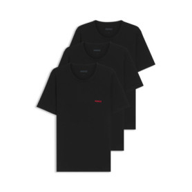 Lot de 3 T-Shirts en Coton HUGO pour Hommes avec Logo Imprimé
