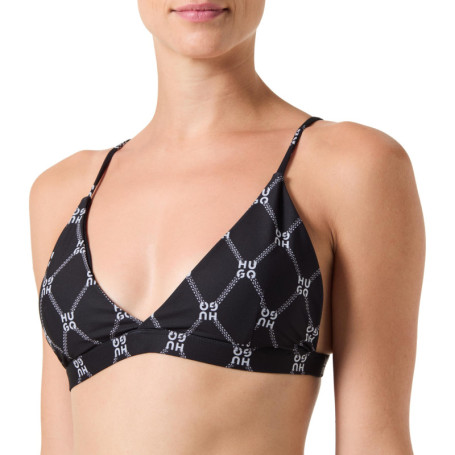 HUGO Helena Haut de Bikini Triangle Femme - Noir
