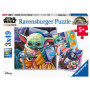 Puzzle Ravensburger Star Wars Mandalorian - 3 Puzzles de 49 Pièces pour Enfants