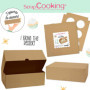 Lot de 2 Boîtes à Cupcakes en Carton Kraft - Transportez vos Délices