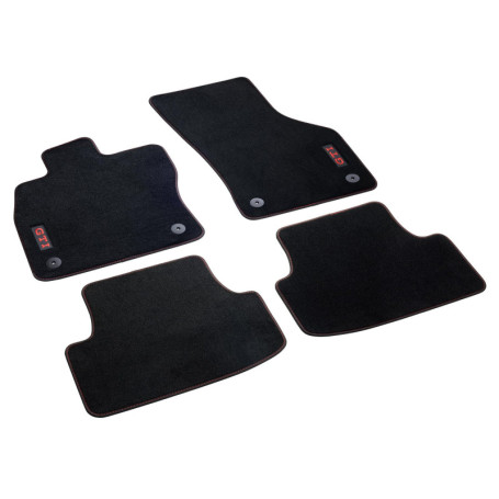 Tapis de Sol Velours Volkswagen Golf 8 - Original VW GTI Noir
