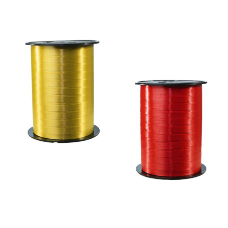 Lot de 2 Bobines de Ruban Bolduc Lisse - Or et Rouge - 500m x 0,7cm 20,36 €