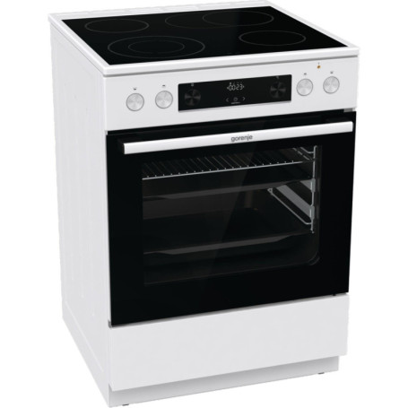 Cuisinière électrique Gorenje GECS6C 70 WPA avec plaque vitrocéramique 60 cm
