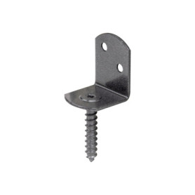 Équerre DURAVIS® pour clôture tressée - Kit de 50 pièces en noir diamant