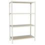 Étagère Métallique Simon Rack 4 Niveaux - Rangement Durable Blanc/Bois 1 355,44 €