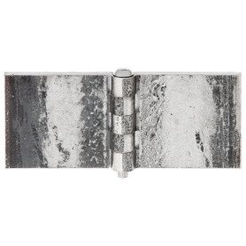 Charnières Alberts à Souder en Acier Brut - Kit de 10, 50 x 120 mm