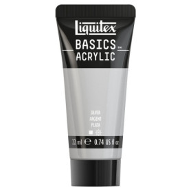 Peinture Acrylique Liquitex Basics 22 ml - Argent