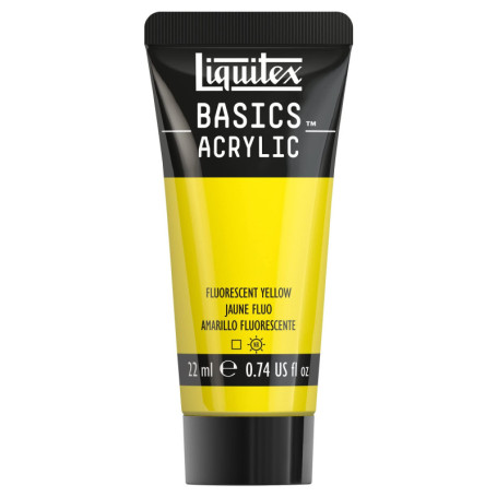Peinture Acrylique Liquitex Basics 22 ml - Jaune Fluorescent