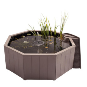 Bassin Aquagarden Solaire Flottant pour Jardin - Étang Naturel sans Creusage