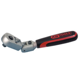 Clé à cliquet articulée KS Tools 1/4" 45 dents - Finition satinée
