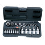 Coffret de Douilles et Embouts Torx KS Tools 21 pièces 1/4" et 1/2"