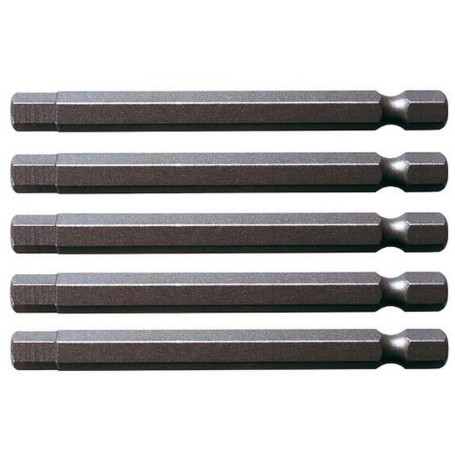 Boîte de 5 Embouts de Vissage 6 Pans KS Tools - Acier Spécial 75 mm