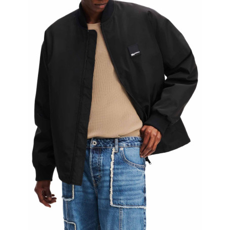 Bomber Noir Karl Lagerfeld Jeans pour Homme - Style Urbain et Durable