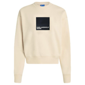 Sweat KLJ Box Logo Femme en Coton Bio - Karl Lagerfeld Jeans