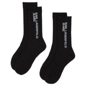 Lot de 2 Paires de Chaussettes Noires KLJ Essential Logo