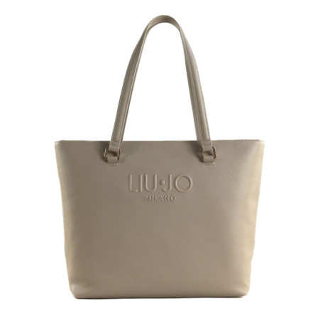 Sac fourre-tout Liu Jo Milano en cuir synthétique beige avec poignées doubles