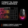 Clavier Gaming SteelSeries Apex 3 TKL - Compact et Résistant à l'Eau avec Éclairage RVB