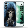 Coque TPU Multicolore pour Samsung Galaxy S22 Plus - Tête de Mort