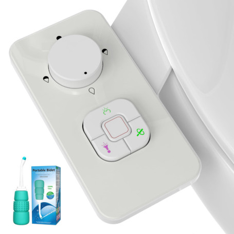 Kit de Toilette Japonaise avec Bidet Portable - Douche WC Réglable