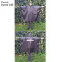 Poncho de Pluie Multifonctionnel LEDWARNING - Cape 3 en 1 Noir avec Réfléchissant