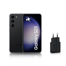 Smartphone Samsung Galaxy S23 128 Go Noir - Chargeur Rapide Inclus