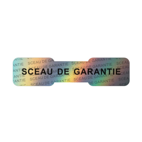 Lot de 1000 Étiquettes Holographiques Autocollantes - Sceau de Sécurité Rouge 50x12mm