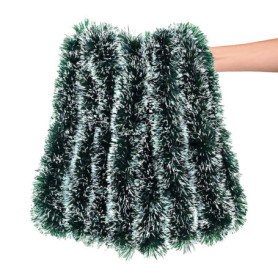 Guirlande de Noël SOQKEEN 10m - Décoration Verte et Blanche pour Sapin et Intérieur