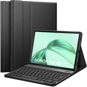 Clavier Bluetooth Amovible AZERTY pour Honor Pad X8a 11" - Étui Housse Inclus
