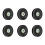 Ensemble de 6 Poulies de Fitness en Aluminium Noir