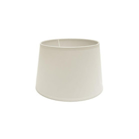 Abat-jour conique E27 beige 25x20x16 cm pour éclairage décoratif