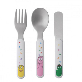 Set de 3 Couverts Barbapapa pour Enfants - Inox et Plastique ABS - Blanc 18,19 €