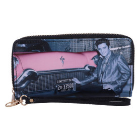 Porte-Monnaie Elvis Presley Cadillac Rose - Élégance et Praticité